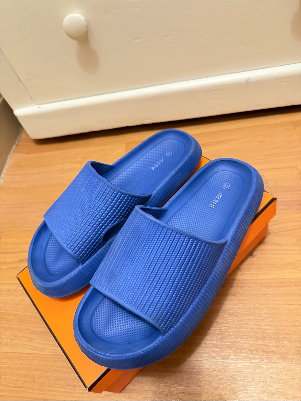 Kids Blue Slide Sandals - Brand Unknown